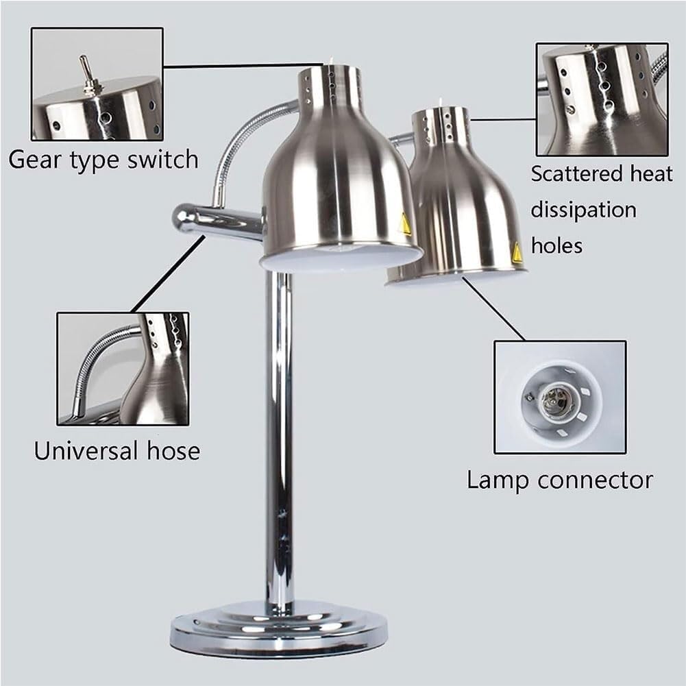 Lampy do podgrzewania potraw w bufetach Lampy do podgrzewania i podgrzewania żywności w formie bufetu, odpowiednie do cateringu komercyjnego(C)