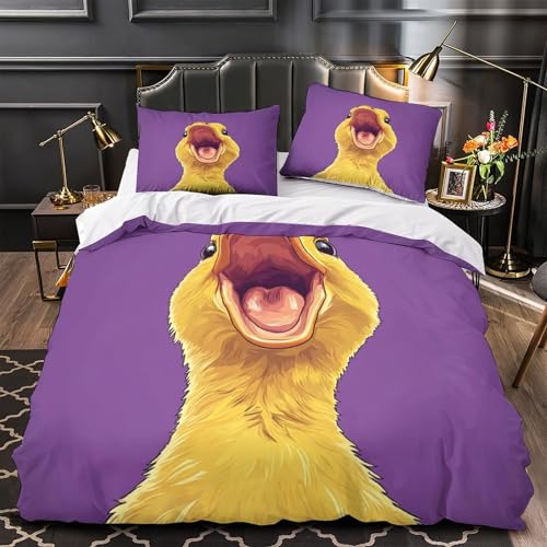 Housse de couette dragon mignon hypoallergénique contre allergies lit