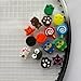 15pcs Tennis Dampener for Racket, Dampener Tennis Racquet, Silicone Tennis Shock Absorber for Racket, Multicolor and Design