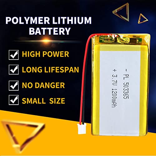 Ydl 3.7V 1200Mah 503365 Lipo Battery Rechargeable Lithium Polymer Ion Battery Pack With Ph2.0Mm Jst Connector #TOP4