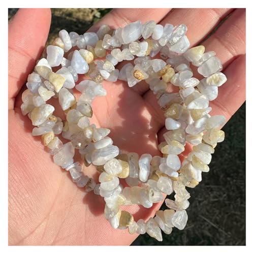 Perles de gravier en agate violette 30 pouces pour création de bijoux