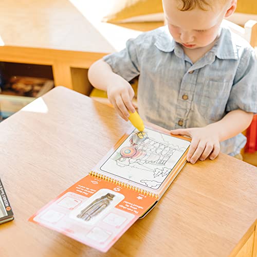Melissa & Doug On The Go Water Wow! Reusable Water-Reveal Activity Pad - Vehicles - Stocking Stuffers, Mess Free Coloring Books For Toddlers Ages 3+, Travel Toys #TOP3