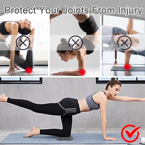 VMUTGA 2 Pièces Yoga Genouillère, 20 x 20 cm Tapis Yoga Antidérapants Coussin de Genou Pad Bolster Sport Accessoires Yoga pour Fitness Stretching Protéger Genoux Coudes Cheville – Image 6