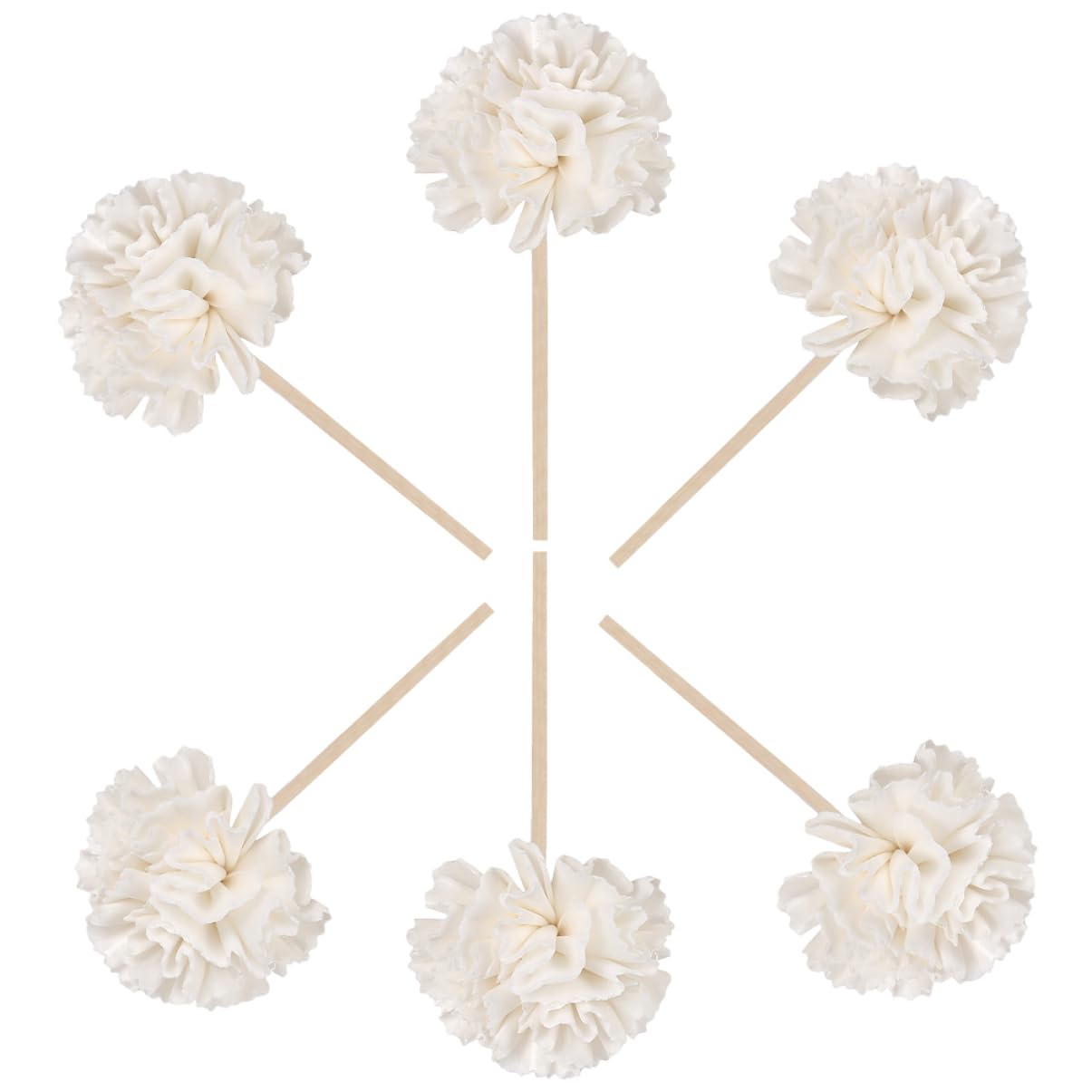 PRETYZOOM 5 Sätze Blumen Der Aromatherapie Diffusor-Sticks Öldiffusor Luft Docht Lilie Auto Duftstäbchen Heizlùfter Diffusorsticks Zum Nachfüllen Zubehör Für Aromaflaschen Rattan 6 Stück * 5