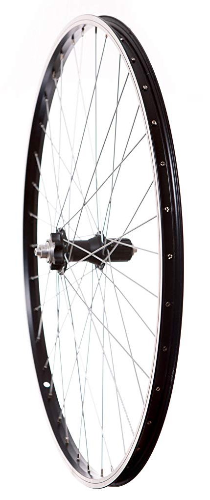 700 C Q/R ibrido disco freno ruota posteriore bicicletta 7/8/velocità nero