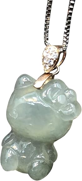 福袋 ネックレス 猫 ミャンマー産 本翡翠 氷ヒスイ 誕生日プレゼント 本物保証 福袋 ネックレス 猫 ミャンマー産 本翡翠 氷ヒスイ 誕生日プレゼント