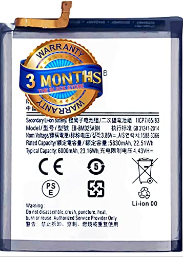 Image of Original Replacement Part for Samsung M32 /4G, A325 (EB-BM325ABN) 6000mAh with 3 Months Warranty by Naru