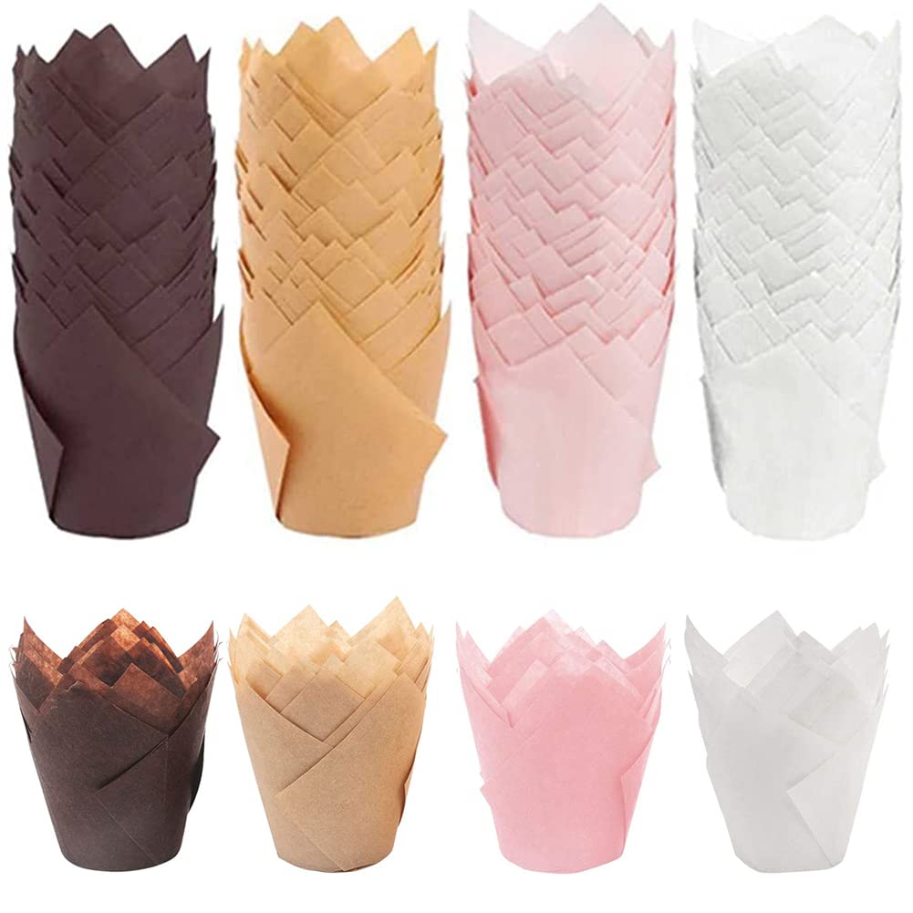 Hibisaws Caissettes Cupcake, 200 Caissettes Muffins Papier Résistant à