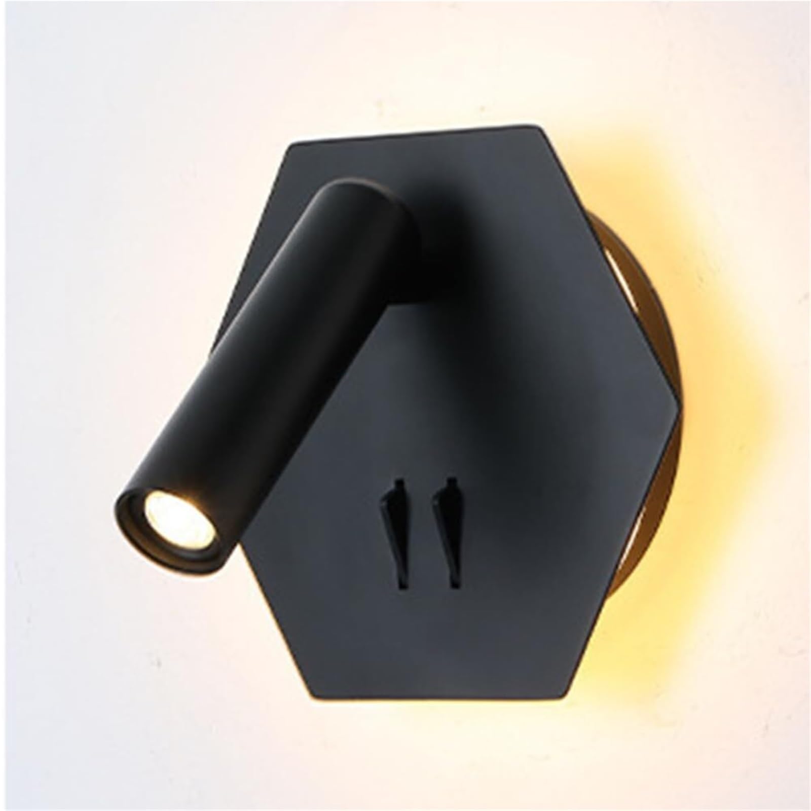 Aplique de pared de cabecera de 8 W con focos ajustables y cómodo interruptor integrado 8