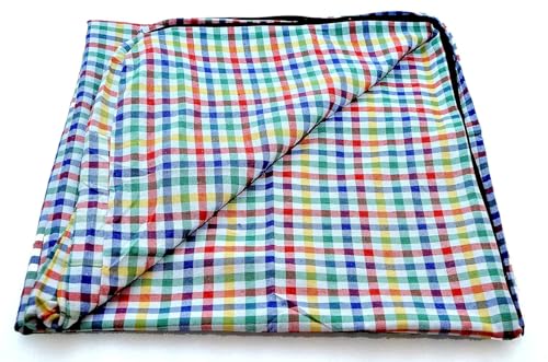 Image of Fairy Down Cotton 300 TC Mattress Cover /Protector with Zip /Chain for King Size Bed (Color: Red Line | Size: 78 * 78 * 5)
