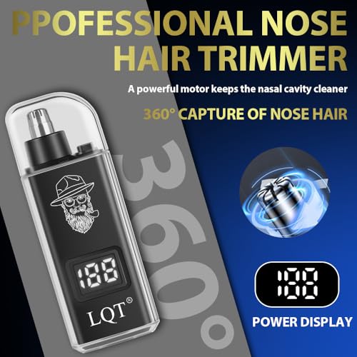 Image of Men's Professional Cordless Hair Clippers & Trimmer Kit, 4-in-1 Electric Shaver Set with LED Display, Waterproof Body Groomer, Nose Trimmer & T-Blade for Bald Head, Full Barber Kit (Blue)