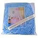 HOUSWEETY Princess Bed Canopy Mosquito Net, Bed Canopy for Girls Room Decor - Insect Protection Hanging Canopy for Adults, Babies, Outdoor Camping, Blue