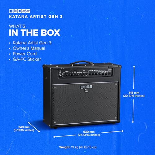 Image of Katana Artist Gen 3 BOSS Guitar Amp | 100-Watt Excellence Combo Amp | 12 inch Waza Speaker | Advanced Tube Logic Sounds | Advanced Tuning Tools