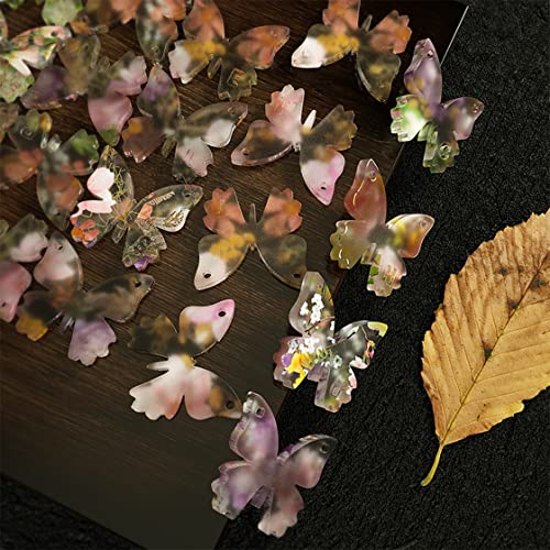 HyzaPhix 2pcs Butterfly Resin Moulds Jewellery Silicone Moulds Earring Epoxy Casting Molds with Holes for DIY Butterflies Earrings Necklace Charm Pendant - Image 4