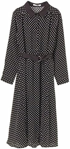 Amazon Co Jp セブンデイズサンデイ レディース Sevendays Sunday セブンデイズサンデイ ドットクレリックワンピース ブラック F 服 ファッション小物