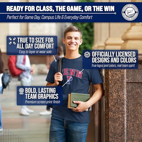 Image of NCAA Gameday Cotton T-Shirt for Men and Women | Officially Licensed NCAA Tee - Preshrunk Ring-Spun Cotton - Screen-Printed Team Logo