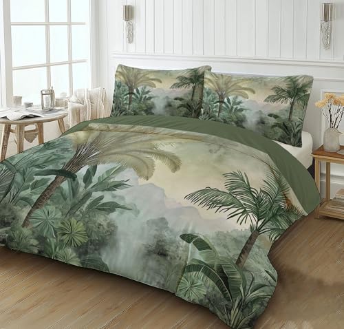 Housse de couette vert matcha rétro pour transformer la chambre junior