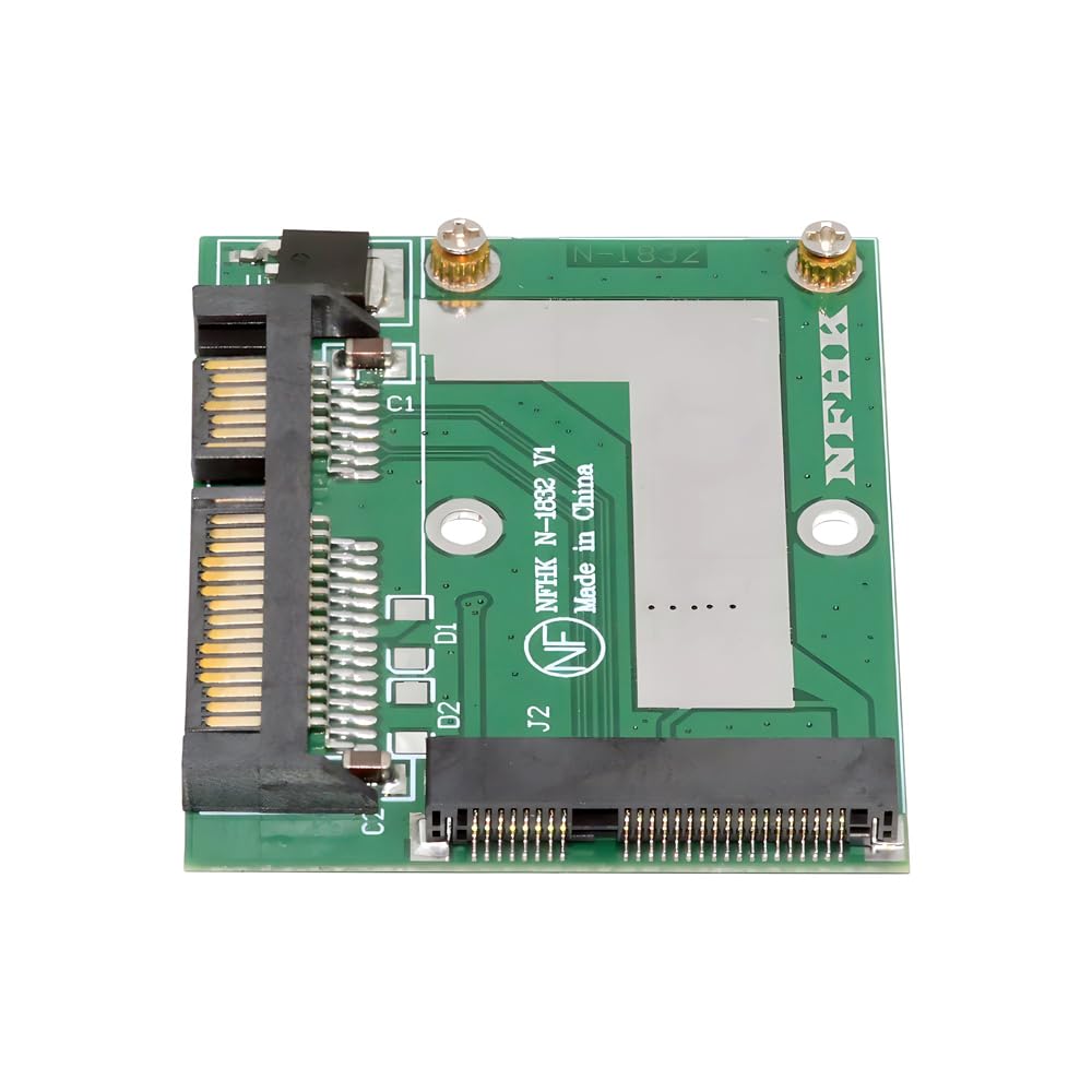 NFHK Low Profile 50Pin mSATA 3050 SSD 5x3cm to 2.5" SATA 3.0 22Pin Disk Adapter 6Gbps PCBA