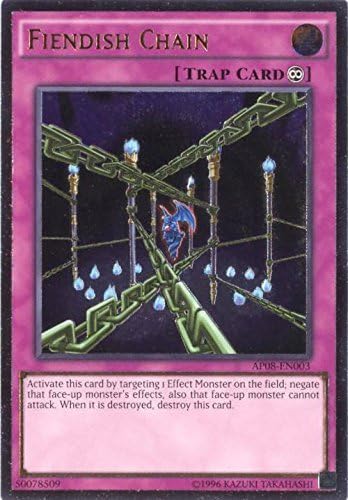 YU-GI-OH! - Fiendish Chain (AP08-EN003) - Astral Pack: Booster Eight - Unlimited Edition - Ultimate Rare