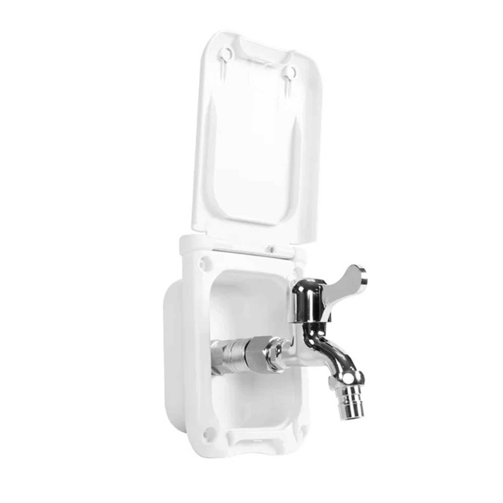 ZQFHSX External Water Outlet/fill Port Leakproof High Pressure Faucet Motorhome Caravan Camper Accessories For RV Modification(White)