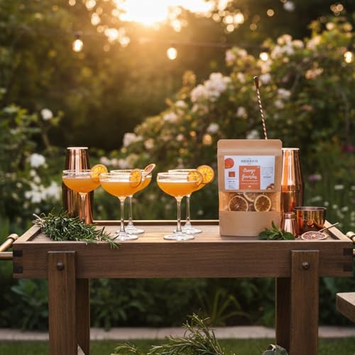 Image of Bab Louie & Co. Garnishes, Gluten free, Vegan, Fruit slices for drinks, Perfect Detox, Infused water, Cocktail & Snacks, Mixed dried fruits 100% natural (Orange, Pack of 5)