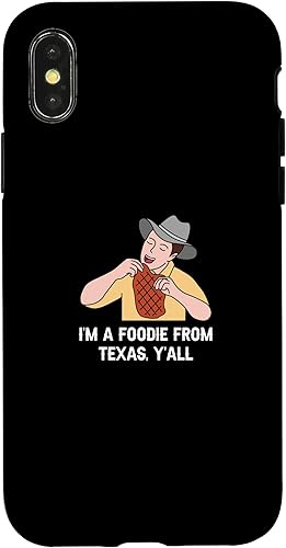 iPhone XXS Foodie in Texas Design for proud Texan Food Fans Case