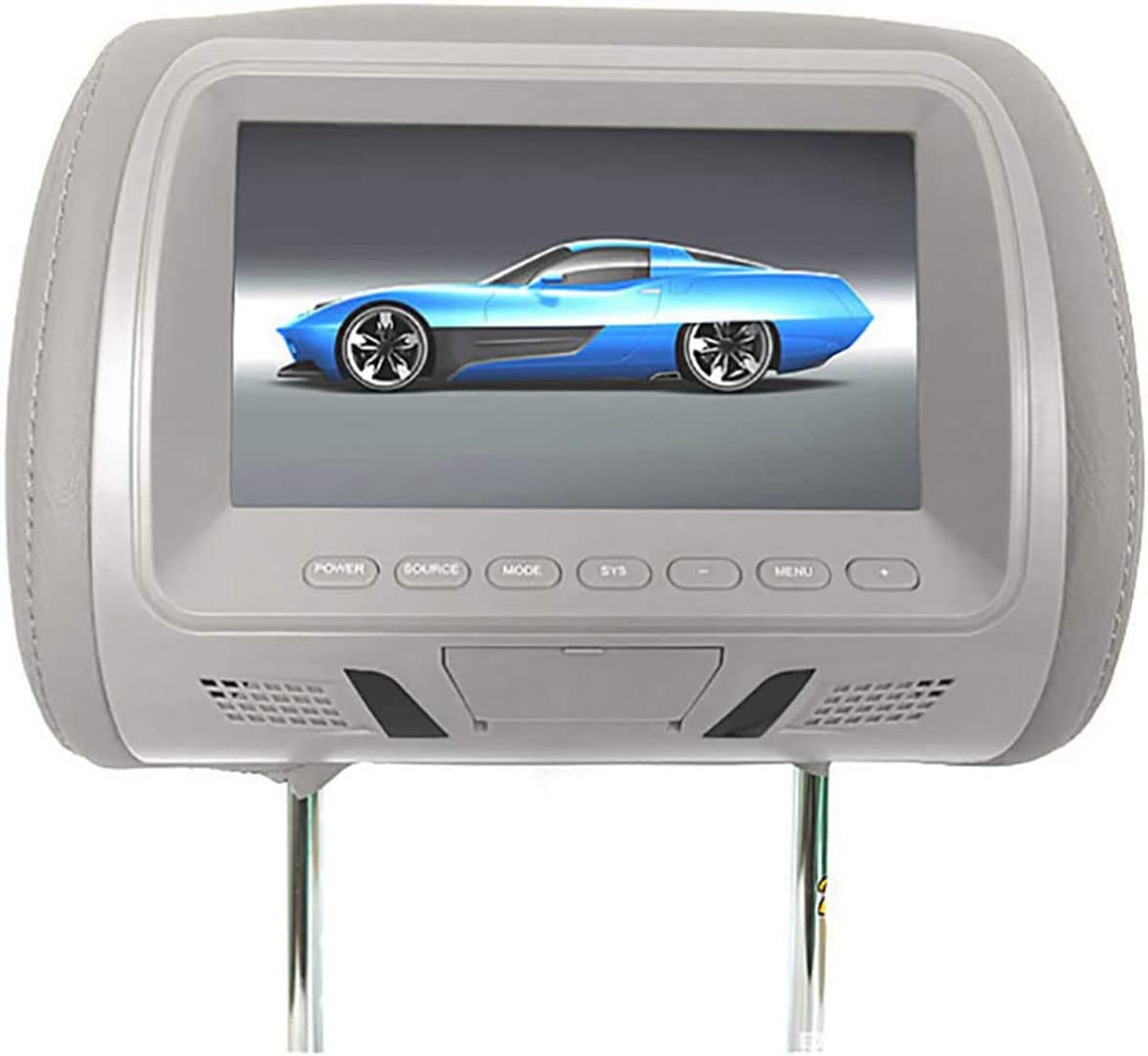 Lecteur DVD d'appui-tête de Voiture, Lecteur vidéo d'appui-tête de Voiture HD 7 Pouces avec Support d'appui-tête et Bluetooth, Moniteur d'appui-tête de Voiture Multifonctionnel pour vidéo, Jeux(