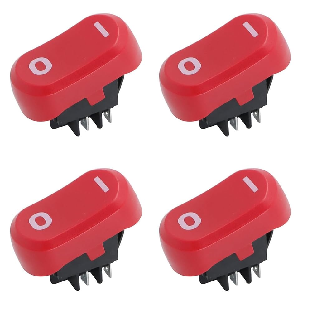qimoi 4Pcs Waterproof Electric Power Switch Button Easy Installation Switch Replace Vacuum Cleaner Accessories