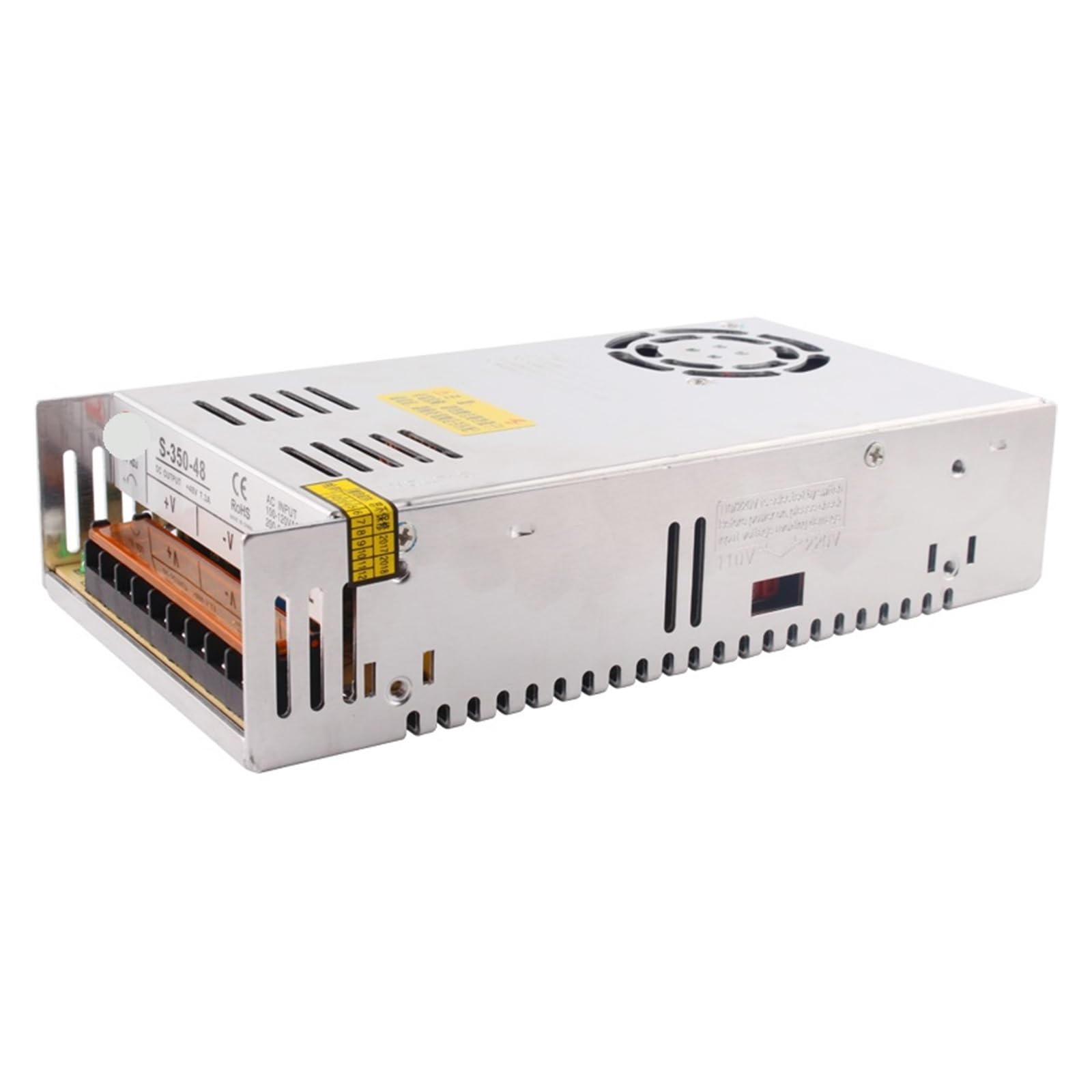 PWANUIGTE S-350-48 110VAC/220VAC to 350W 48V 7.3A Single Output Switching Power Supply