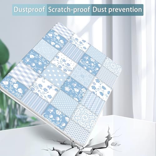 Image of Tuiklol for MacBook Air 13 inch Case M5 2026 M4 2025 M3 2024 M2 2022 Release Model A3449 A3240 A3113 A2681,Plastic Hard Shell Cover for MacBook Air 13.6 with Touch ID, Patchwork Floral