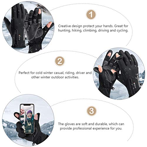 Luvas de pesca Besportble, luvas com 2 dedos para homens e mulheres, pesca, caça, fotografia, caminh