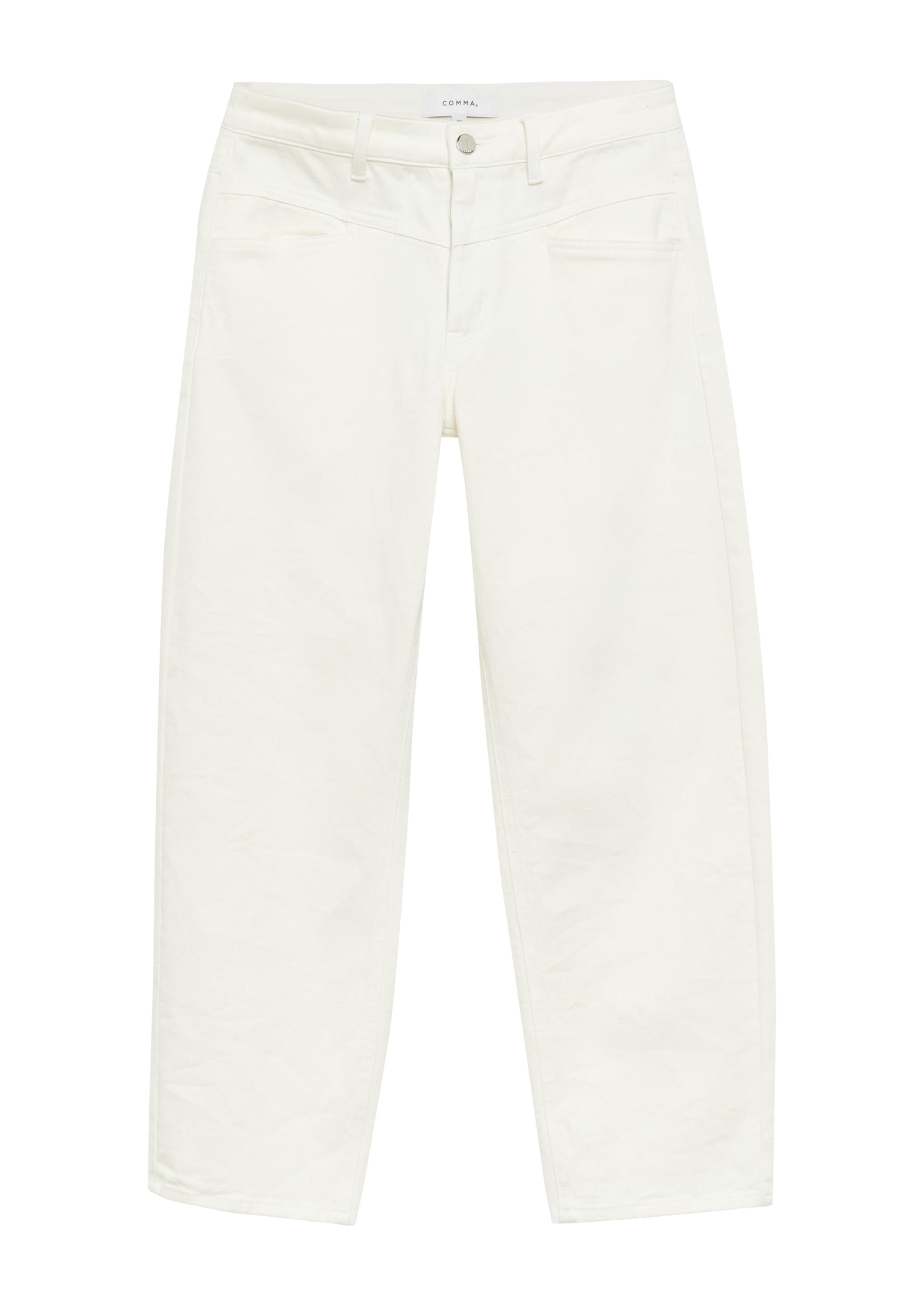 Comma Weiße Barrel-Leg-Denim im Relaxed Fit