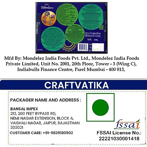 Image of CraftVatika Rakhi Gift for Brother and Bhabhi With Chocolate Pooja Coin Combo| Mor Pankh Rakhi for Men Boy Bhaiya Girls |Cadbury Celebrations with Rakhi with Chocolate Gift Pack Rakhi Set of 2