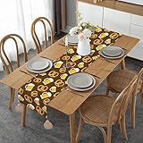 Tischläufer mit Quaste, hitzebeständig, waschbar, rutschfest, Bierkrug Brezel, Tischdecke, Küche, Esstisch, Dekoration für Zuhause, Urlaub, Hochzeit, Party