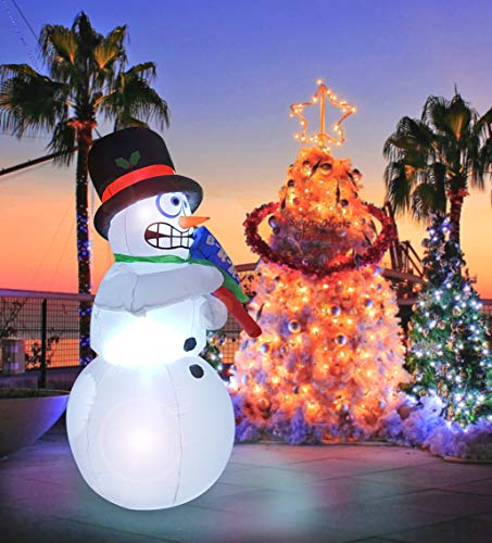 image for BIGJOYS 6 Ft Inflatable Christmas Shiver Snowman Decoration Shaking Sn