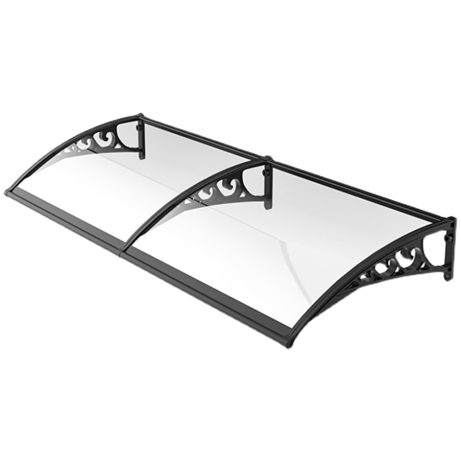 Couverture en polycarbonate pour auvent de porte d'entrée extérieur moderne