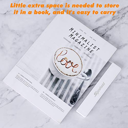 Sgzshsld Book Light,Battery Powered Flat Plate led Book lamp,Brightness Adjustable,2 Color Temperature,Kids Book Light for Reading in Bed at Night Clip on Book Lovers Gifts (Warm) - Image 6