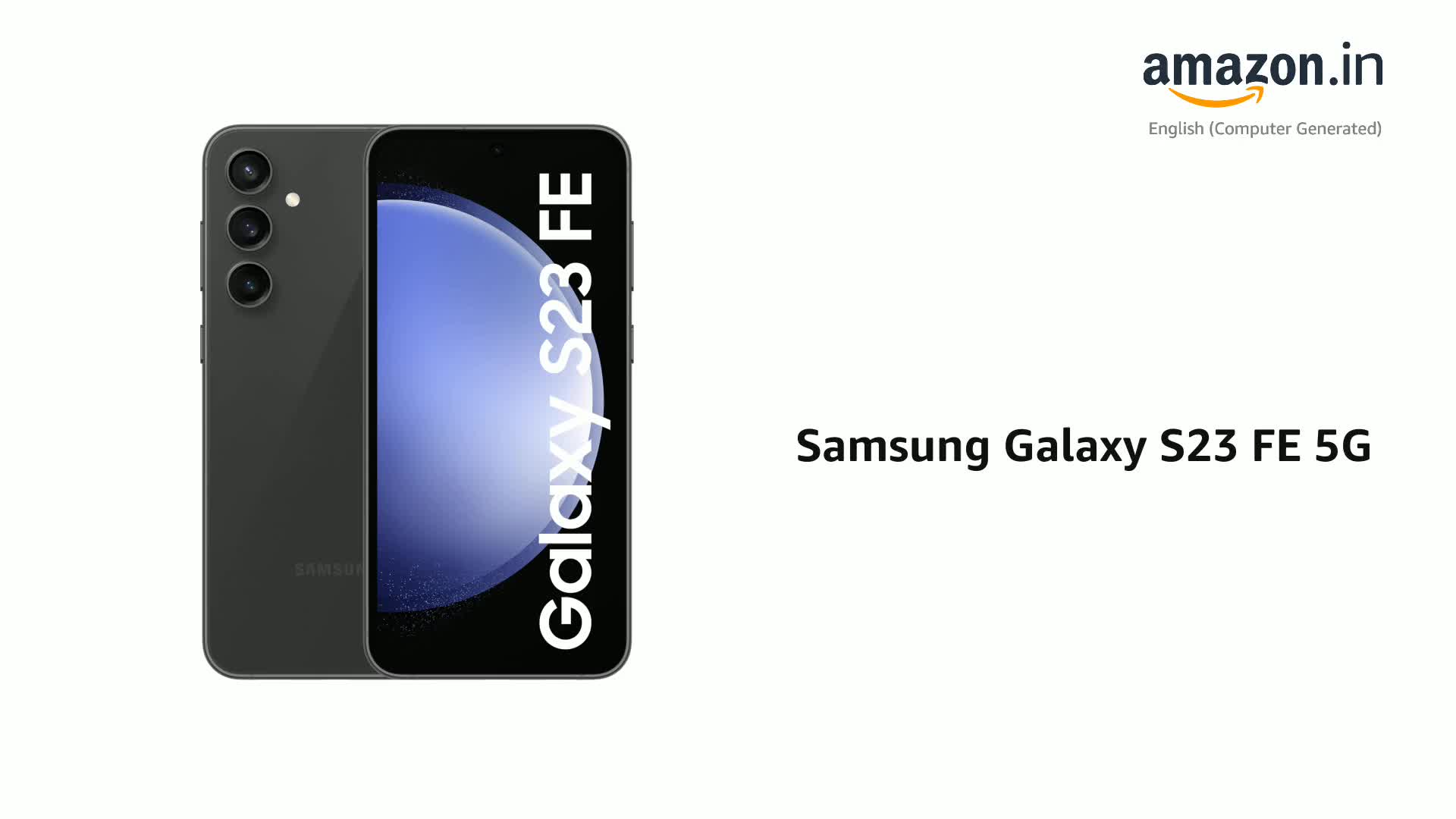 Refurbished) Samsung Galaxy S23 FE 5G (Graphite, 8GB, 128GB