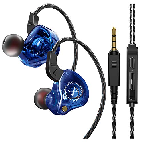 【進化版 高音質 重低音強化】 イヤホン 有線 カナル型 マイク内蔵 通話可イヤフォン 遮音性 ステレオイヤフォン インナーイヤー型 音漏れ防止 リモコン付き/ワンボタン操作 3.5mm メッキプラグ (ブルー) 【進化版 高音質 重低音強化】 イヤホン 有線 カナル型 マイク内蔵 通話可イヤフォン 遮音性 ステレオイヤフォン インナーイヤー型 音漏れ防止 リモコン付き/ワンボタン操作 3.5mm メッキプラグ (ブルー)