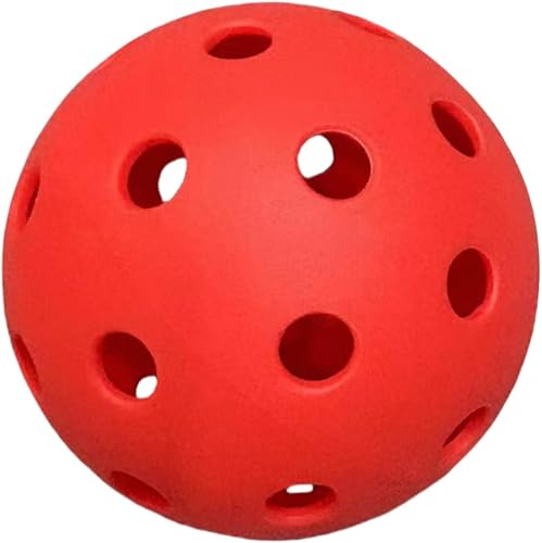 Miniatura 4 de Pelotas de pickleball para exteriores, color rojo, paquete de 4