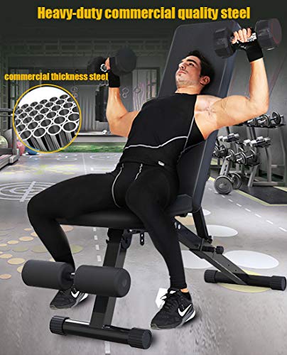 Weight Bench Heavy Duty Adjustable Roman Chair bar set press marcy olympic cap strength standard lb