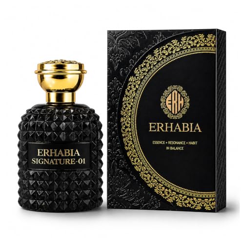 Image of ERHABIA Signature 01 Men's Perfume | Long Lasting Premium Fragrance Spray | Luxury Strong Scent for Office, Party & Gift | 100 ml