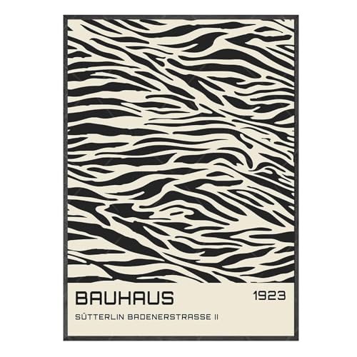 Art mural KemneT Bauhaus affiche abstraite en toile 50x70 cm sans cadre pour salon