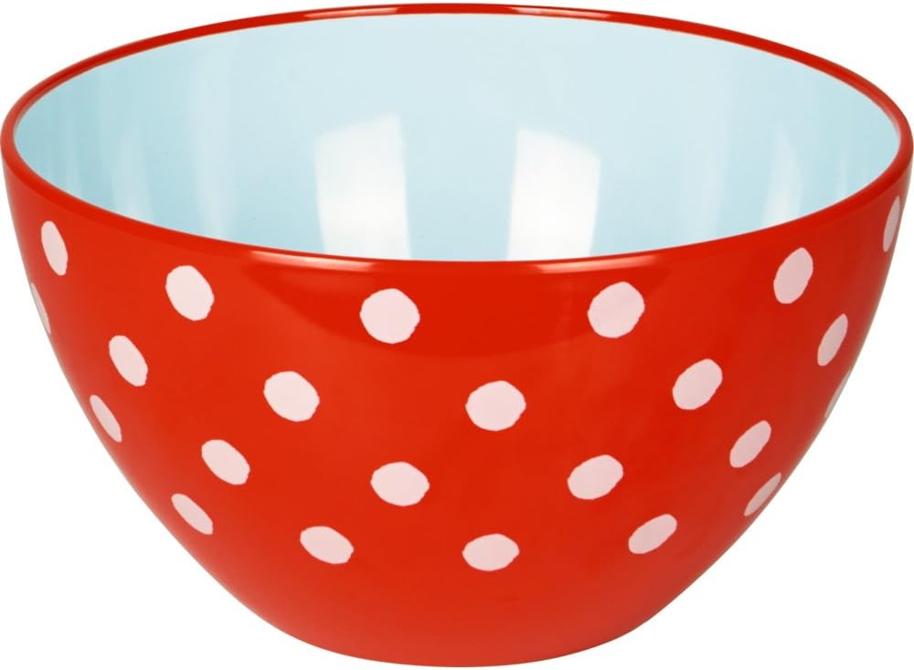 Spiegelburg 14804 Garden White Spots Salad Bowl 14cm Ø approx 25,5 cm I love my Garden