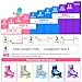 Nattork Kids Roller Skates for Girls Kids, 4 Sizes Adjustable Girls Roller Skates for Ages 3-12 with Light up Wheels & Safety Protection - Cool Birthday Gift for Indoor Outdoor Sports