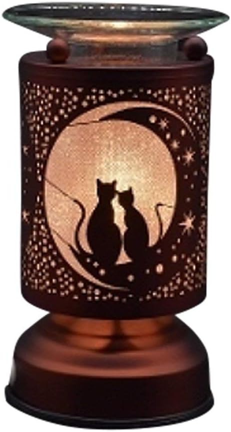 VISTA Electric Touch Fragrance Aromatherapy Lamp Oil Warmer Cats