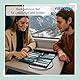 Relaxdays Backgammon, Reisespiel zum Aufrollen, inkl. Zubehör, Spielfeld B x T: 30 x 24,5 cm, Lederoptik, schwarz/türkis