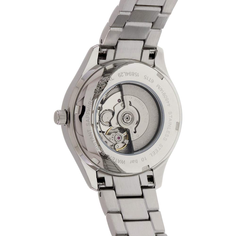 Dugena Damen Automatik Armbanduhr, Saphirglas, Edelstahlarmband, Tresor Woman Automatik, Silber/Gold, 4460914