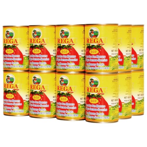 San Marzano Rega DOP Italian Premium Tomatoes Whole Peeled Plum (24 x 400g tins)