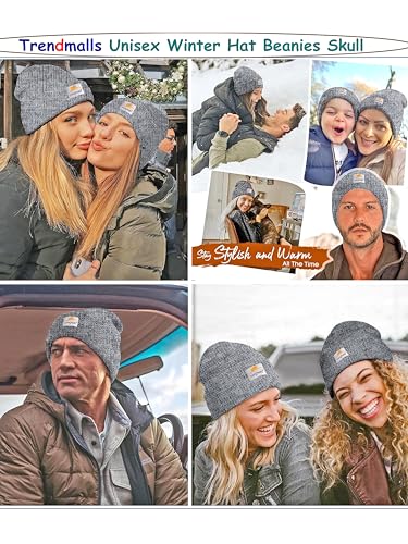 Image of TRENDMALLS Mens /Women /Kids Cap Unisex Hat Knit Cuffed Beanie